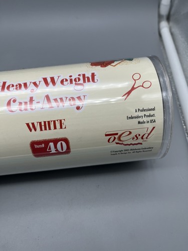 OESD Polymesh Fusible Cut-Away Stabilizer White 11”x 12.5 Yard Roll - 第 5/5 張圖片