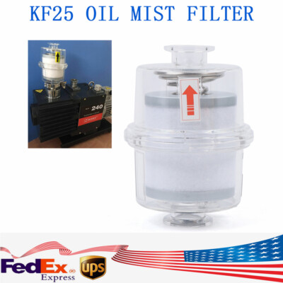 New Oil Mist Filter for Vacuum Pump Fume Separator Exhaust Filter KF25 Interface