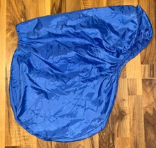 TOKLAT BLUE NYLON ENGLISH SADDLE COVER FITS A 17'' SADDLE A/P