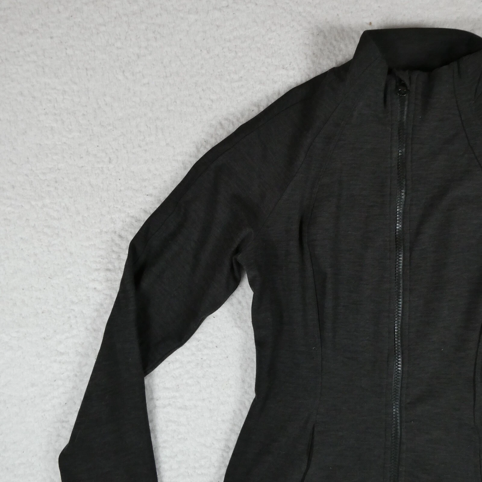 yogalicious lux full zip long sleeve poly spandex sweater