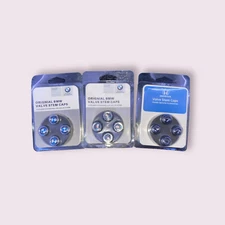 Genuine OEM Honda H Logo Valve Stem Cap Set of Four (4) Black Caps Metal M3 BM