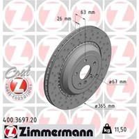 2X Zimmermann Bremsscheibe 400.3697.20