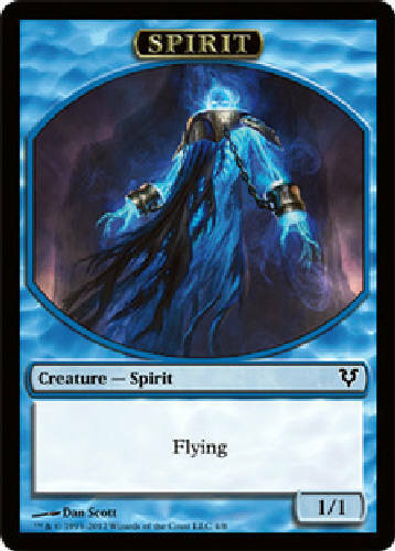 mtg spirit cards Spirit Token (1/1 - Flying) by Irina Nordsol