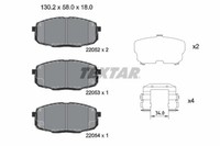 Textar BremsbeläGe Bremsbelegsatz Vorne FüR Hyundai Kona Kasten/Suv Creta