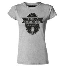Womens Home Of Country Music  Nashville T Shirt Nelson Cash Parton Campbell 