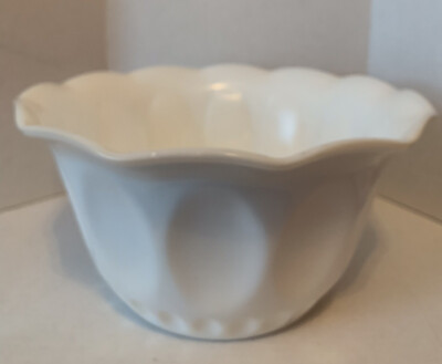 Vintage Hazel Atlas White Milk Glass Punch Bowl Replacement