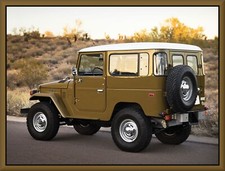 1977 Toyota Land Cruiser Fj40 Rear Toolbox - Refrigerator Magnet 42 Mil