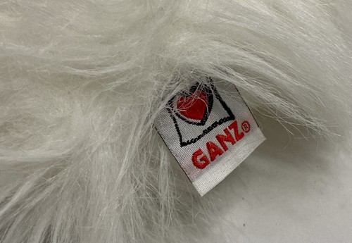 GANZ Webkinz Lil' Kinz White Yorkie Puppy Dog Plush Animal Toy Long Hair Bow - Picture 5 of 6