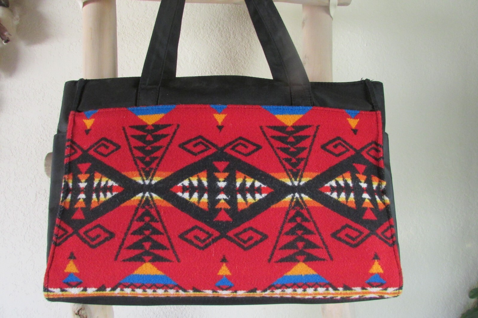 PENDLETON BLACK NYLON CANVAS MULTI NATIVE WOOLEN … - image 9