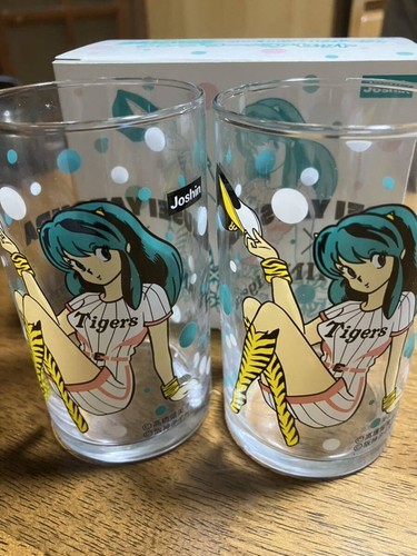 Urusei Yatsura Lum Tumbler Glass Set Hanshin Tigers Collaboration Joshin Limited