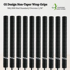 Grip One G1 Design Non-Taper Wrap Golf Grips 580/600 Rnd Standard/Oversize 1/16"