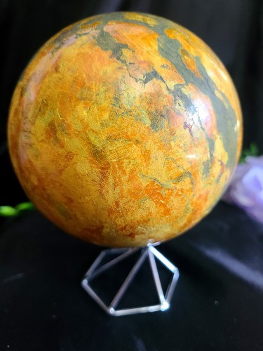 XXX Large 4.10lbs 110mm 2,100g Beautiful A+ Realgar Sphere Crystal Ball - Picture 6 of 20