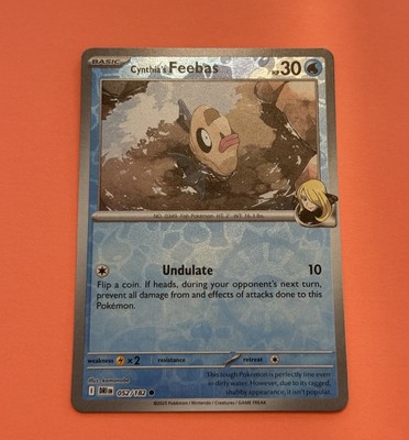 Cynthia's Feebas 52/182 Reverse Holo Pokemon Destined Rivals | eBay