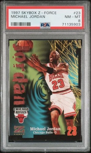 1997-98 Z-FORCE #23 MICHAEL JORDAN PSA 8 NM-MT