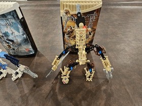 LEGO Bionicle Glatorian With Box & Manuals 8982 8983 For - Parts Or Repair 