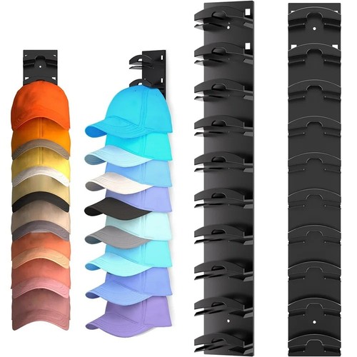 The Hat Organizer Rack w/ Curved Button Holder & Circular Bayonet Pack of 2