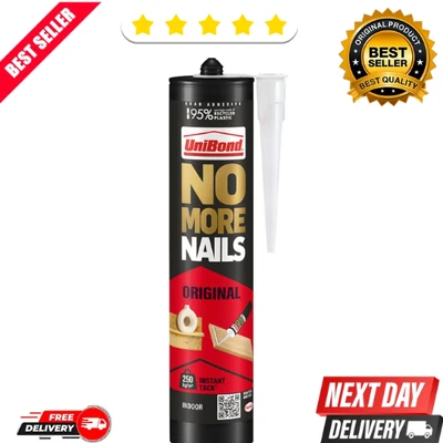 UniBond No More Nails Adesivo Originale per Montaggio Resistente 365g UK