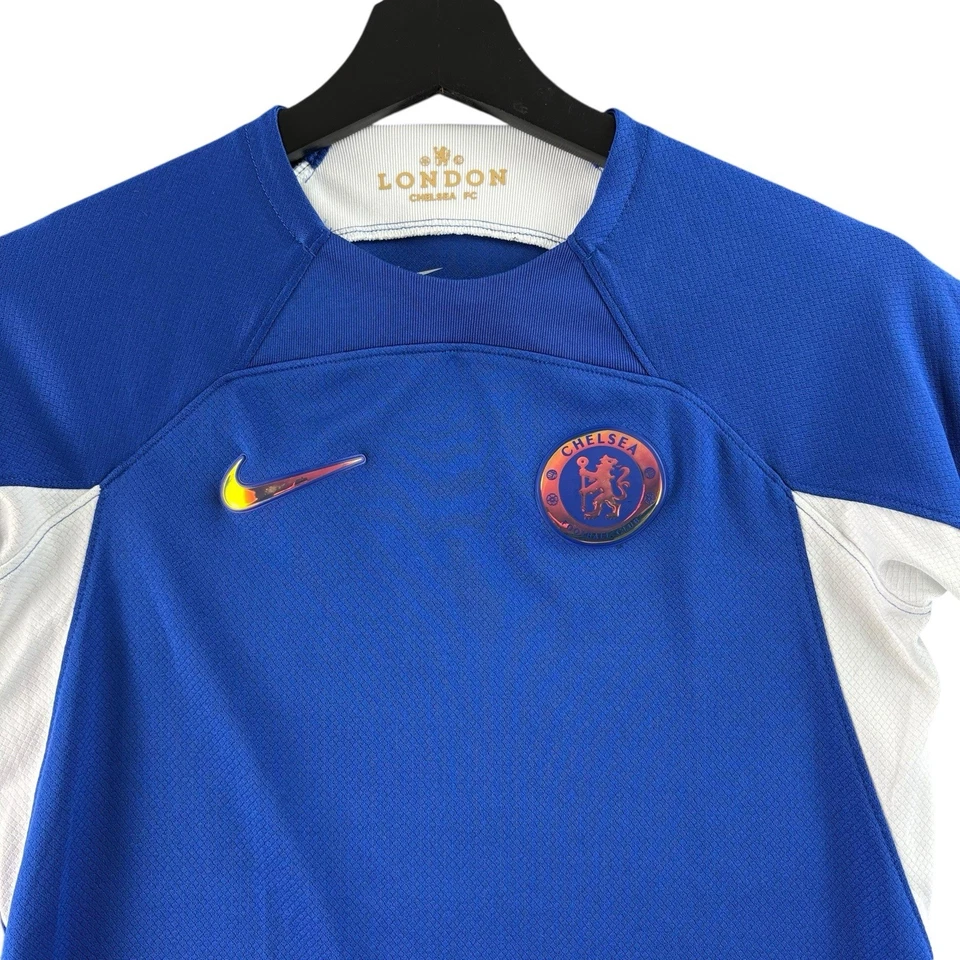 Camiseta de fútbol Nike Chelsea FC Dri-Fit para niños talla mediana azul Foto 3 de 4