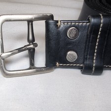 Coach Leatherware - Men  s Belt - Black W/ Silver Tone Buckle - 42  105cm