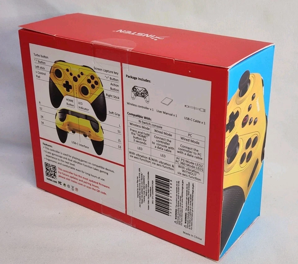 Insten Wireless Pro Controller for Nintendo Switch/OLED/Switch Lite NEW In Box - Image 4 of 4