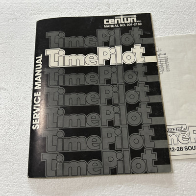 Original Factory Time Pilot CENTURI W/Schematic Arcade Video Game Manual