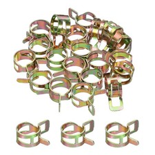 20Pcs ID 15mm 5/8inch Fuel Line Hose Clips Pipe Clamps Spring Hose Clamp
