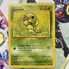 Pokémon TCG Caterpie Base Set 45/102 Regular Unlimited  WOTC Vintage NM