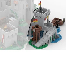 Hot Sale Medieval Bridge Expansion for Castle (10305) Building Set 604