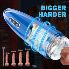 Male Masturbaters Automatic HandsFree Thrusting Cup Rotating Stroker Men Sex Toy