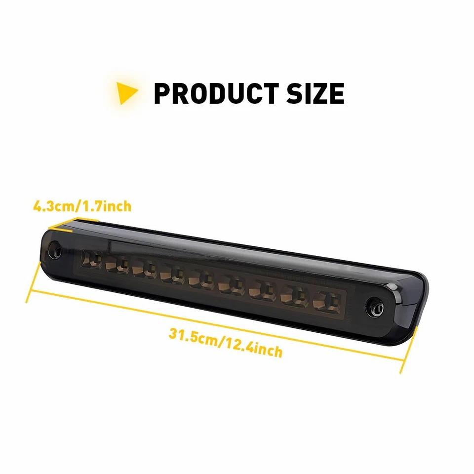 Tercer freno + luz de carga LED 3RD ahumada para Chevy 1988-1998 C1500/K1500/Silverado Foto 3 de 4