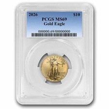2026 1/4 oz American Gold Eagle MS-69 PCGS 4427.16 per troy oz