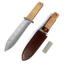Hori Hori Garden Knife, Weeding, Digging, Cutting, Planting, Sheath, Serrated