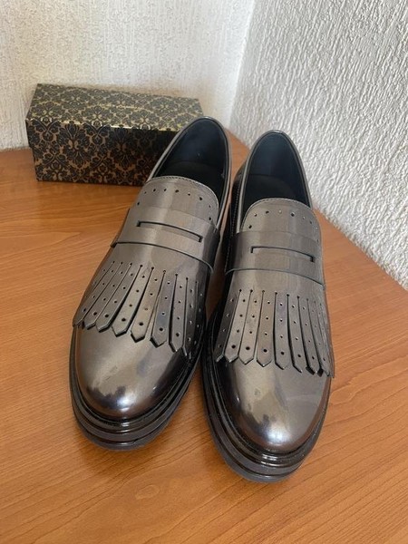 Women Hogan Loafers Grey 38.5