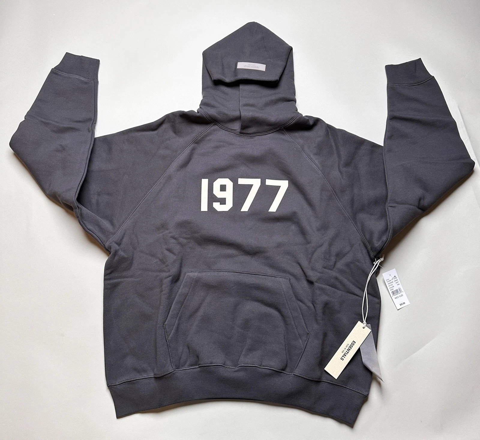 Felpa con cappuccio Fear of God Essentials uomo media 1977 pullover pile streetwear