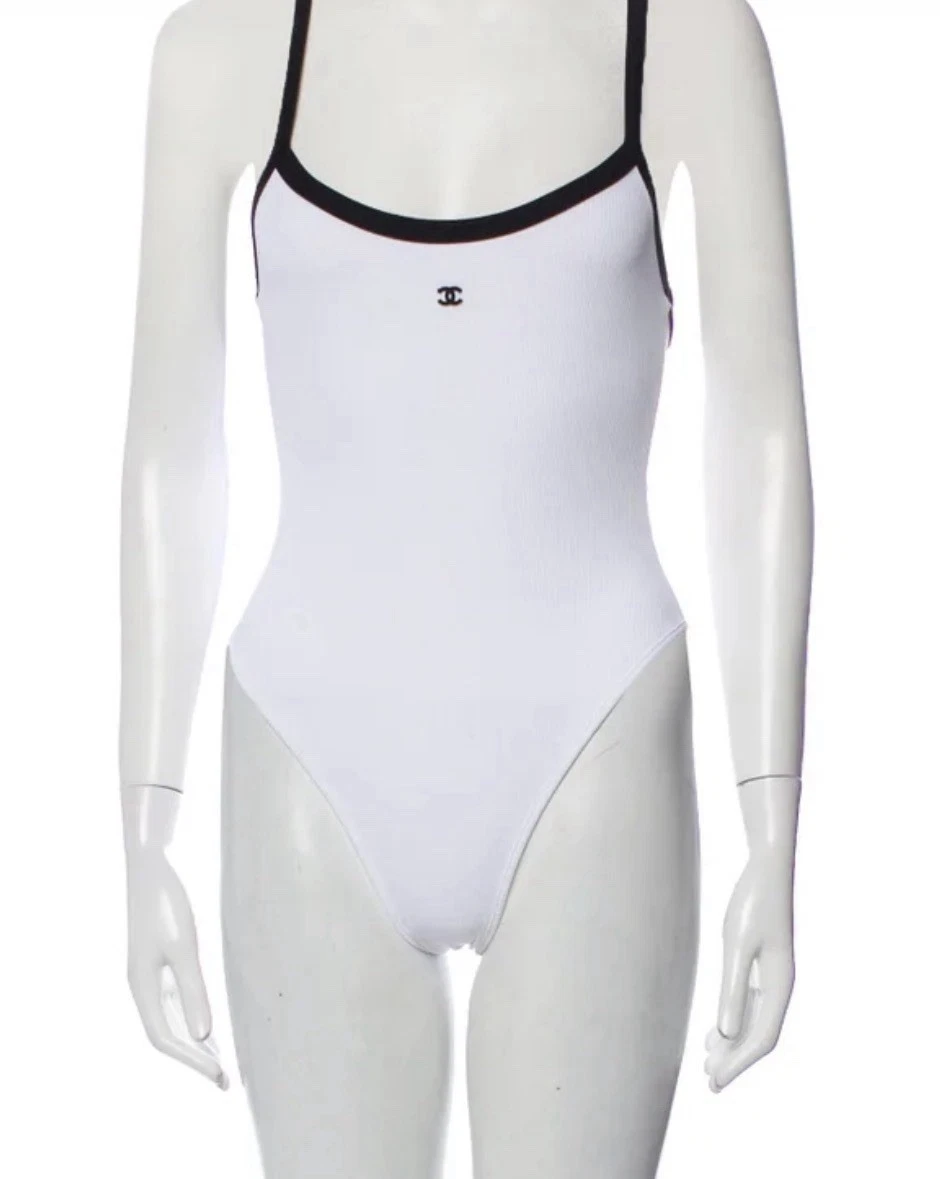 CHANEL White One Piece Swimwear for Women for sale - eBay