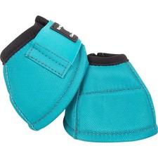 Classic Equine No Turn Bell Boots Large Blue Water Resistant Equestrian Gear