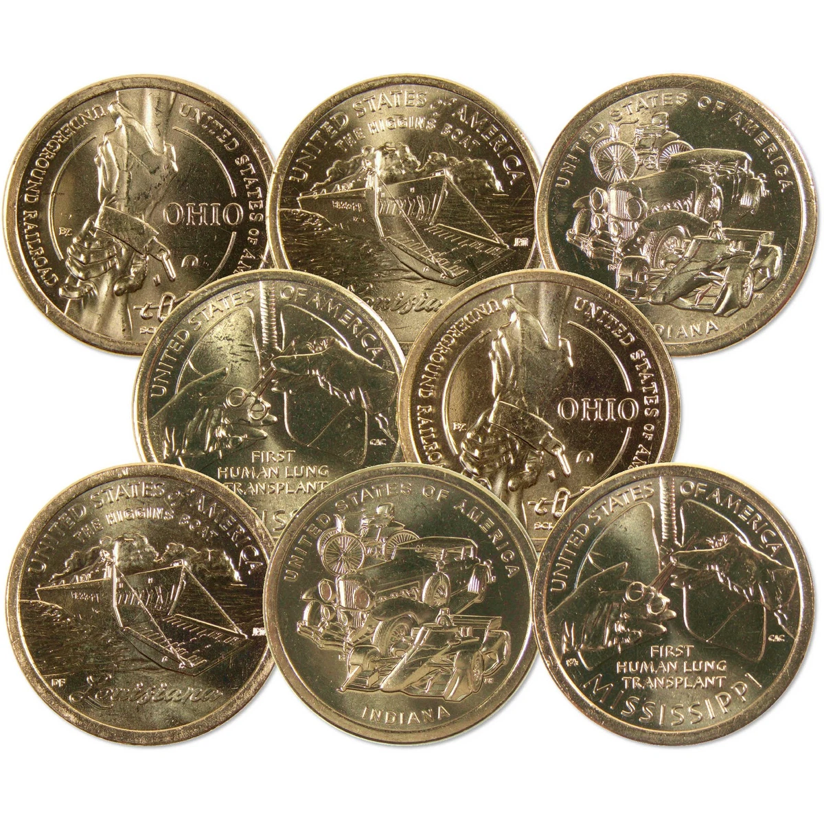 ★アンティーク★ アメリカ　2007 $1 4pc 大統領ドル セット ★ 2007 D 2007-2020 40 Coin Presidential Dollar Complete Set