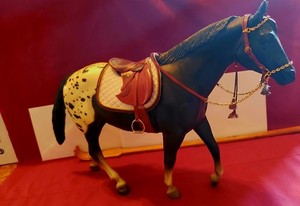 CM Traditional LSQ Leather English Saddle Set fits Breyer Or Stone