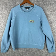 REI Co-op Sweatshirt Mens L Blue Long Sleeve Pullover Outdoor Embroidered Logo