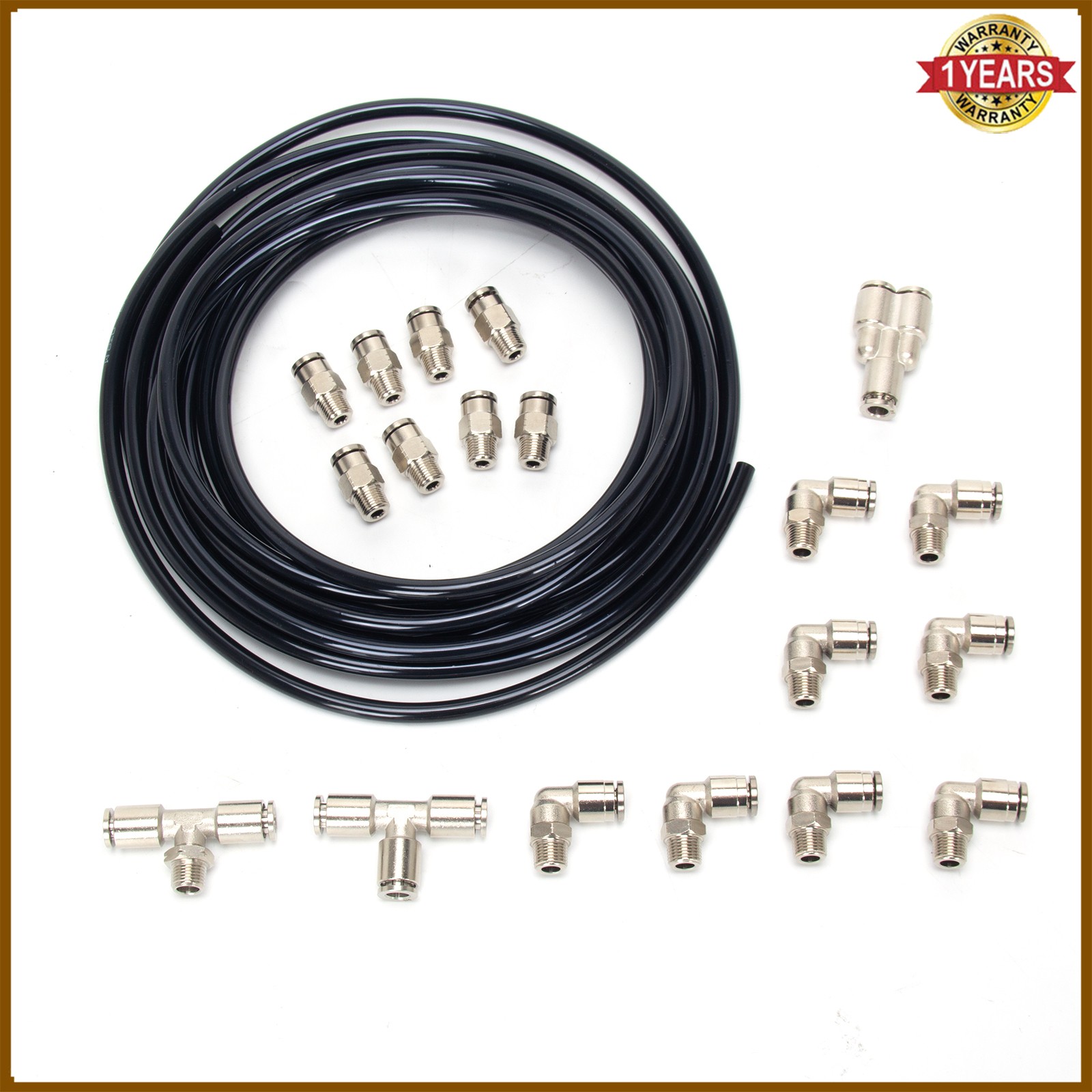 Quick Connect Boost Vacuum Fitting Kit for Turbo Supercharger Solenoid 1/8" Npt