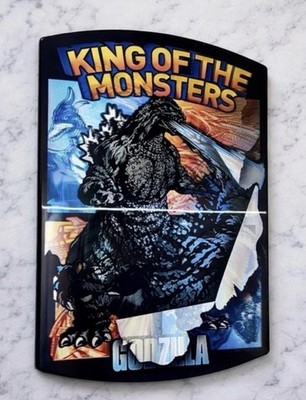 Godzilla King of the Monsters Holographic Plaque   Discontinued Rare Wall Art 