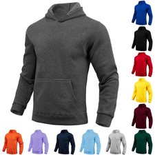 Unisex Men's Basic Hoodie Pullover Sweater Pullover Hooded Sweatshirt Jumper