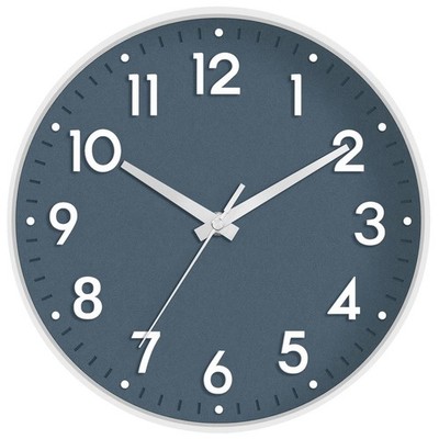 Wall Clock 8 Inch, Battery Operated Silent Non-Ticking Modern Analog Clock De...