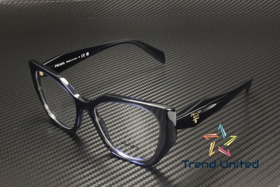 PRADA PR 18WV 08Q1O1 Blue Crystal Demo Lens 54 mm Women's Eyeglasses