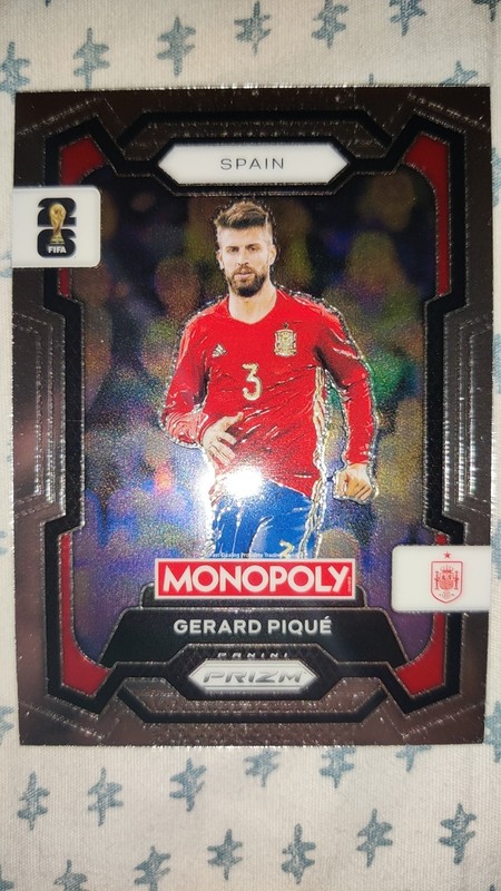 2026 Panini Prizm Monopoly World Cup Gerard Pique #46 Spain Base Set NM