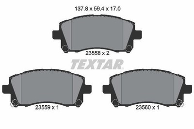 Bremsbelagsatz Vorne Akebono-System für Mitsubishi Grandis NA Forester SF 97-06