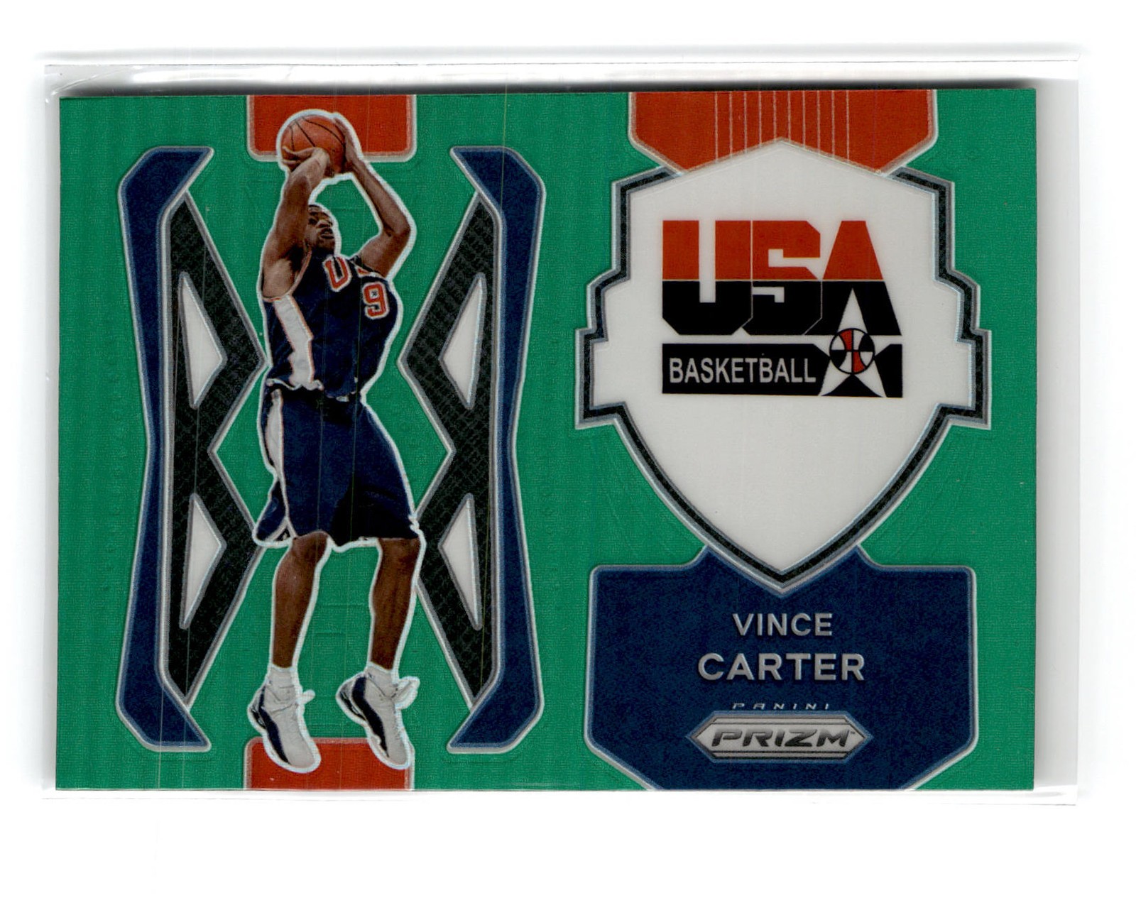 Vince Carter 2021-22 Panini Prizm USA Basketball Prizms Green #6