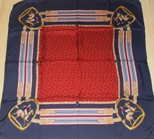 Foulard 100 Pure Silk Vintage Woman 834 33.07In X 33.86In