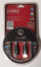 High Speed 3' HDMI With Ethernet Cable 3D GE Ultra Pro-New