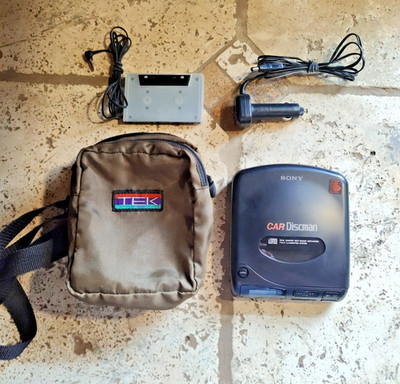 Sony Car Discman D-802K Portable CD Player w/Cassette Pack CPA 3